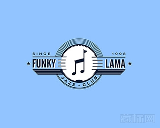 Funky Lama Jazz Club音乐符号标志设计欣赏