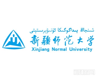 新疆师范大学校徽logo含义【矢量图】