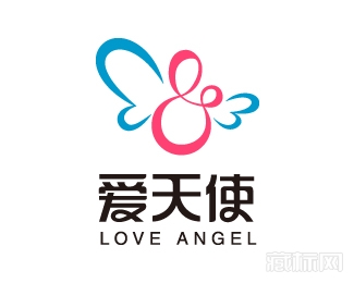 LOVE ANGEL爱天使标志设计