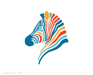 彩色斑马logo