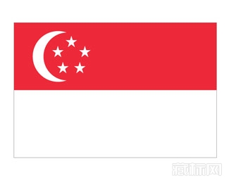 新加坡国旗logo含义【矢量图】