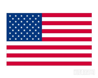 美国国旗logo含义【矢量图】