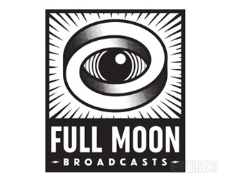 Full Moon Broadcasts眼睛标志设计