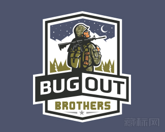 Bug Out Brothers火箭筒标志设计