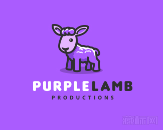 Purple Lamb羊logo设计欣赏