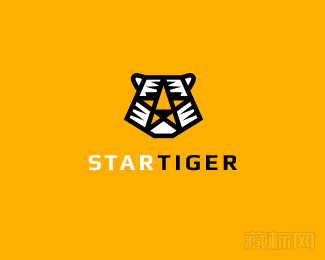 StarTiger星星老虎标志设计