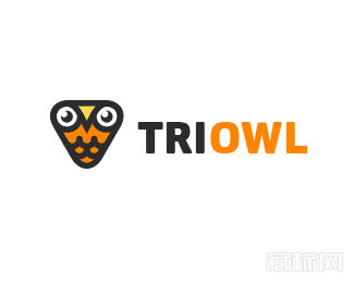 TriOwl猫头鹰logo设计