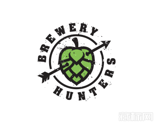 Brewey Hunters啤酒猎人logo设计