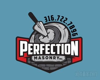 Perfection Masonry坐标标志设计