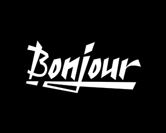 Bonjour艺术字