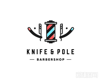 Knife&pole刀logo设计欣赏