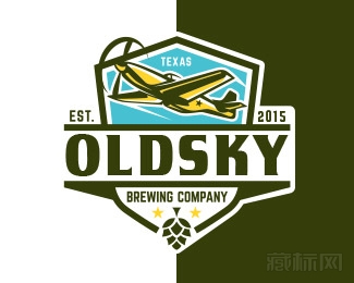 Old Sky老飞机logo设计