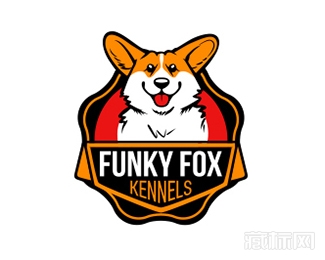 Funky Fox kennels狐狸logo设计