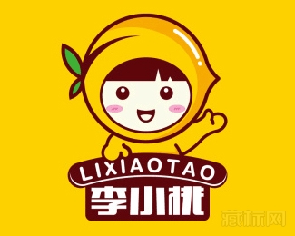 李小桃水果logo设计图片