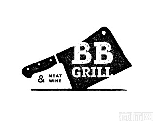 BB Grill刀logo设计