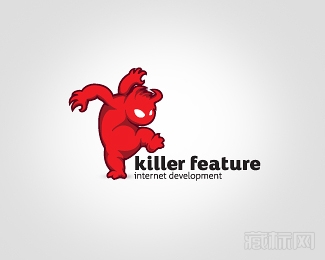 Killer Feature怪兽logo设计