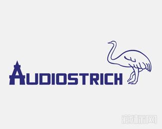 AUDIOSTRICH字体标志设计