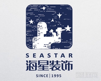 海星装饰logo设计