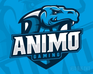 Animosity Gaming恐龙logo设计
