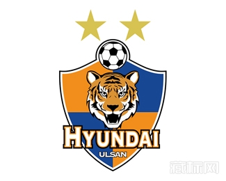 蔚山现代Ulsan Hyundai标志设计【矢量图】