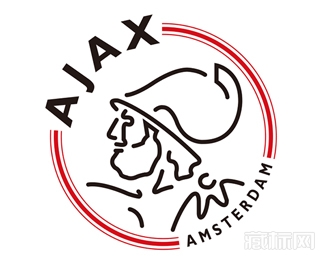 AFC Ajax阿贾克斯队徽logo设计【矢量图】