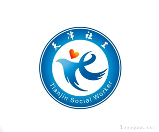 天津社工logo