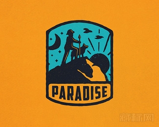 Paradise登山logo设计