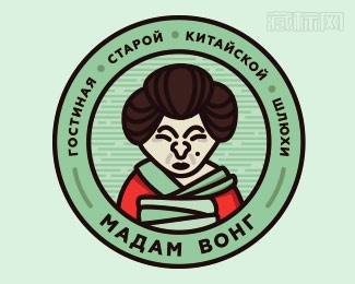 Madam Wong王女士头像logo设计