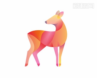 Deer鹿logo设计