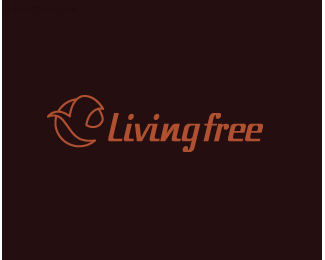 自由生活logo设计