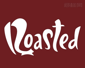 Roasted烧烤店logo字体设计