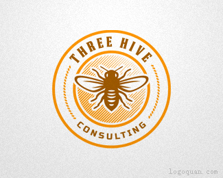 THREE HIVE标志