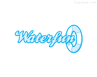 游泳圈logo设计