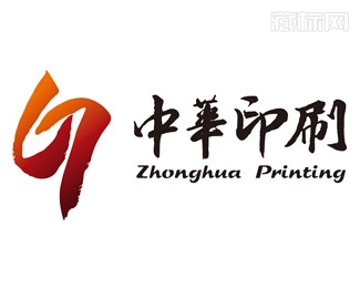 上海中华印刷logo设计