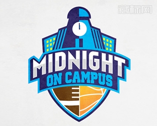 Midnight on Campus午夜校园logo设计
