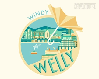 Windy Wellington景区标志设计
