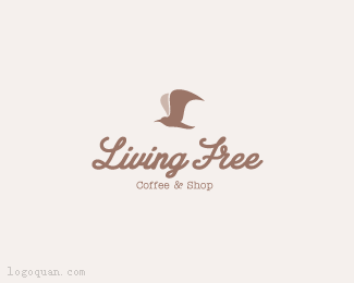 自由生活商标设计