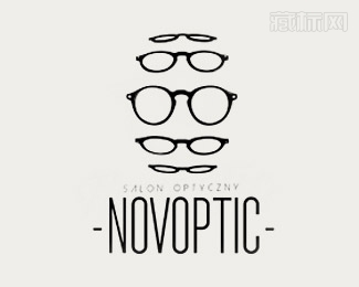 novoptic眼镜商标设计