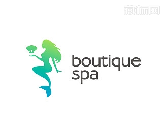 boutique spa美容会所logo设计