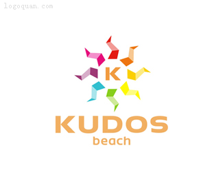 KUDOS海滩标志