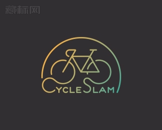CycleSlam自行车协会logo设计