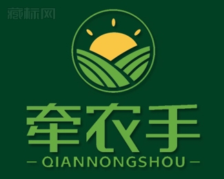 牵农手logo设计