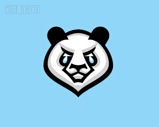 Sad Pandas悲伤的熊猫logo设计