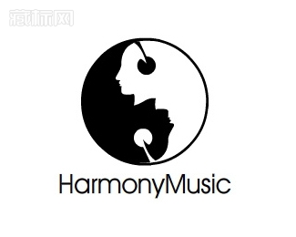 Harmony Music和谐音乐标志设计