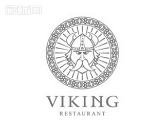 viking restaurant海盗主题餐厅logo设计