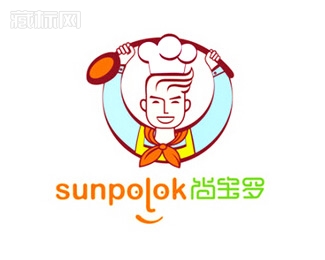 sunpolok尚宝罗蛋糕logo设计