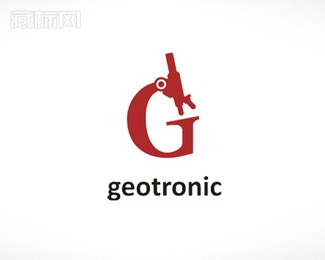 Geotronic显微镜logo设计