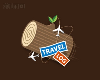 Travel Log旅行日志logo设计