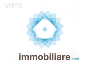 Immobiliare房子logo设计