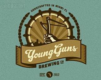 Young Guns Brewing弹弓logo图片